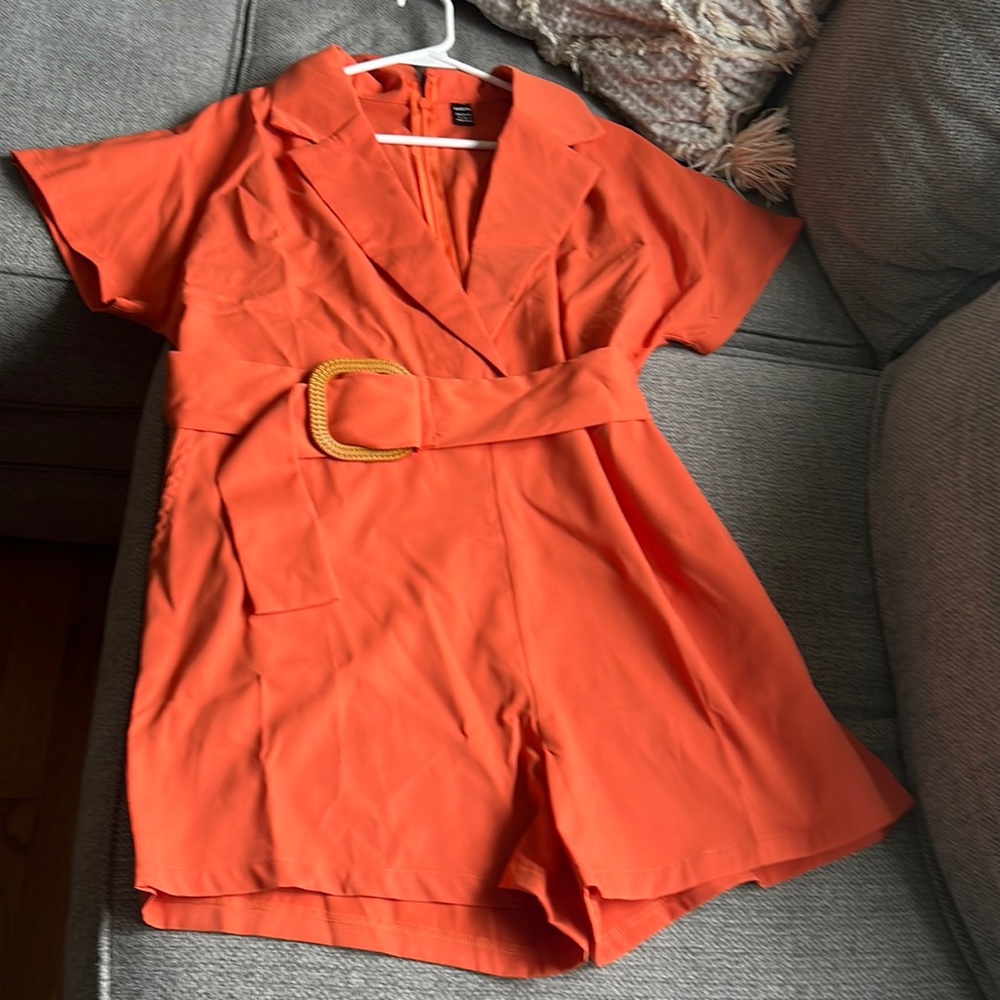 Medium orange jumpsuit, from shein.